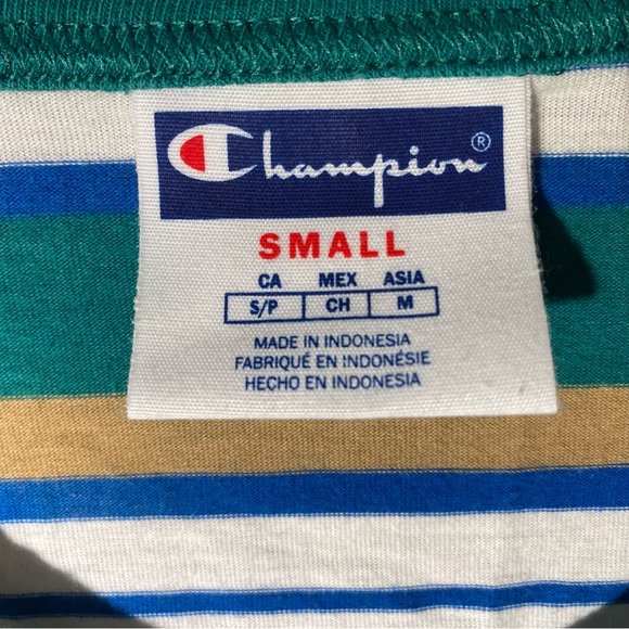 CHAMPION green stripe colours tee - Picture 4 of 5